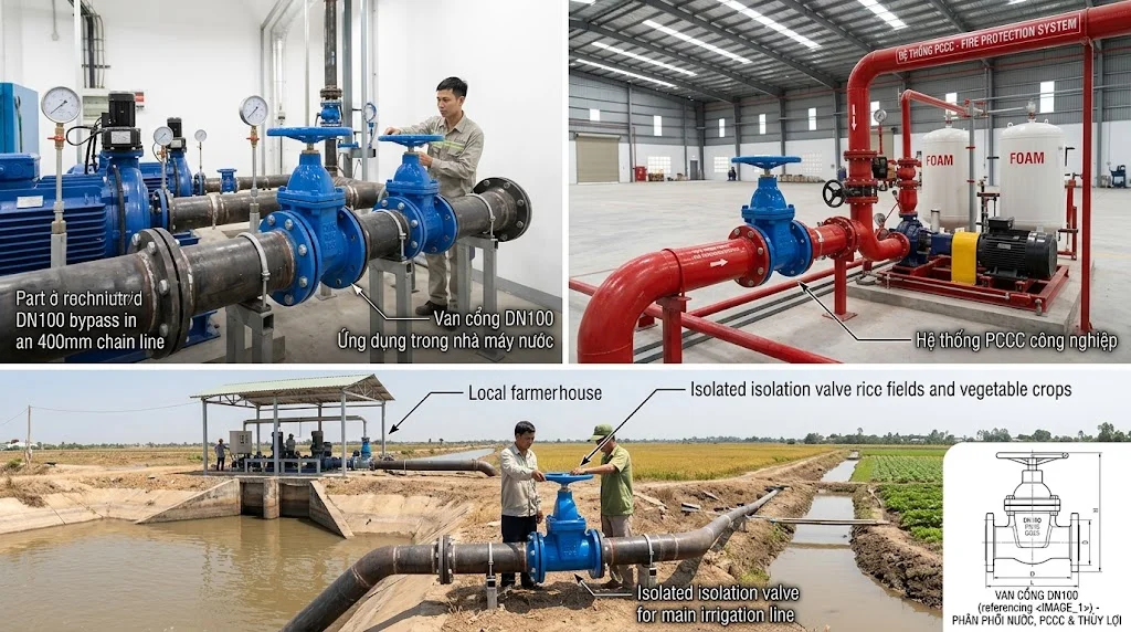 Ưu điểm của van cổng DN100
