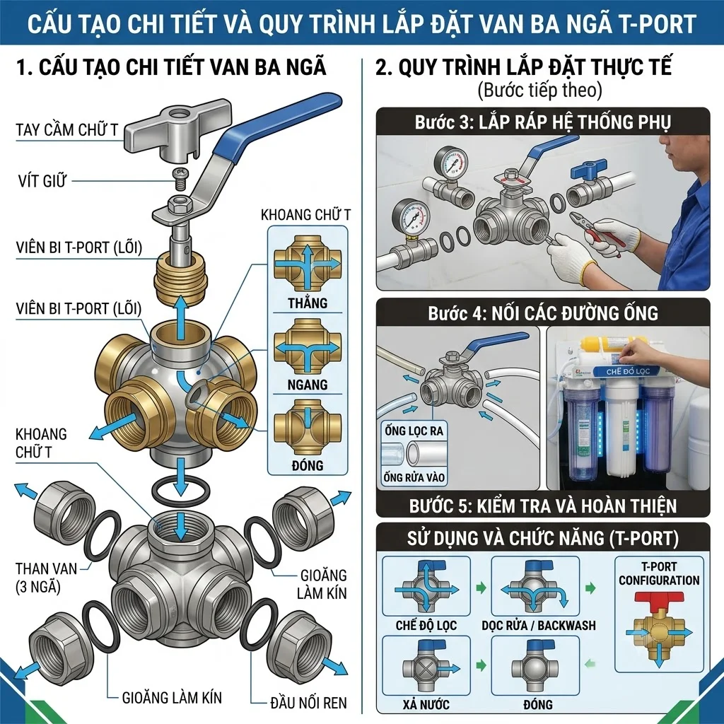 Nguyên lý hoạt động của Van khóa T