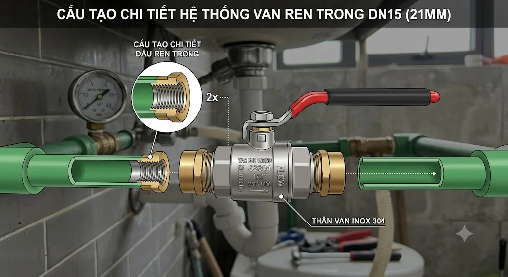 Các loại Van ren 21 phổ biến