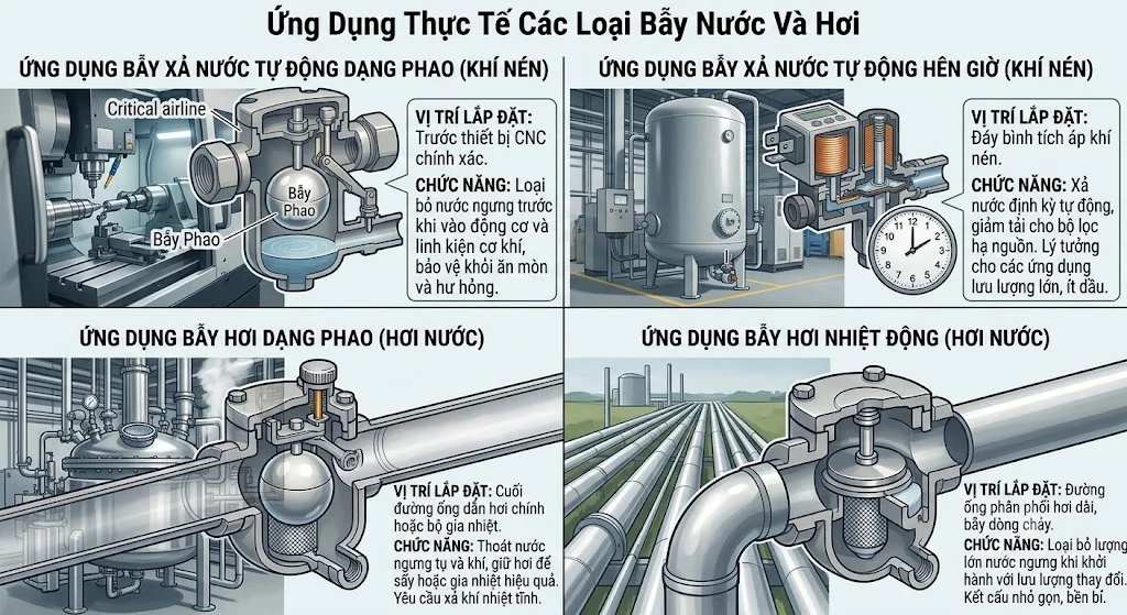 Ưu điểm của Van tách nước