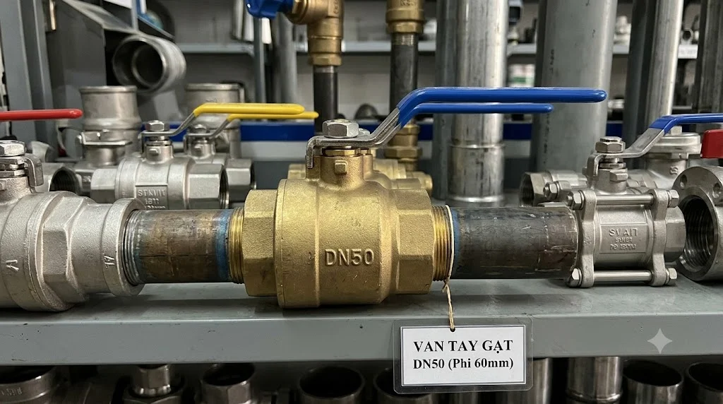 Van tay gạt DN 50 là gì?