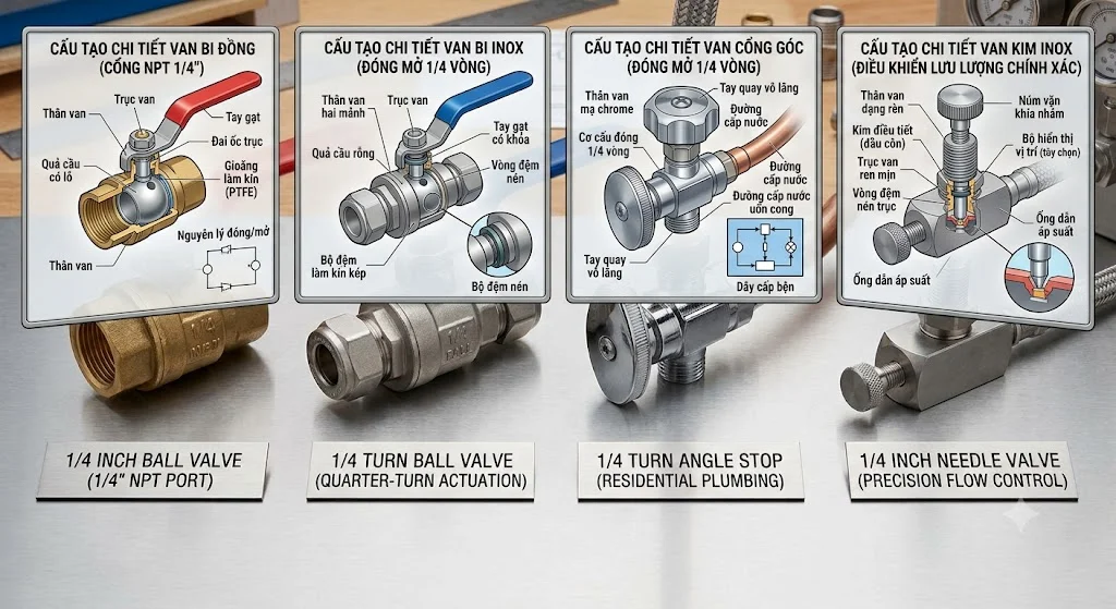 Cấu tạo của 1 4 Valve