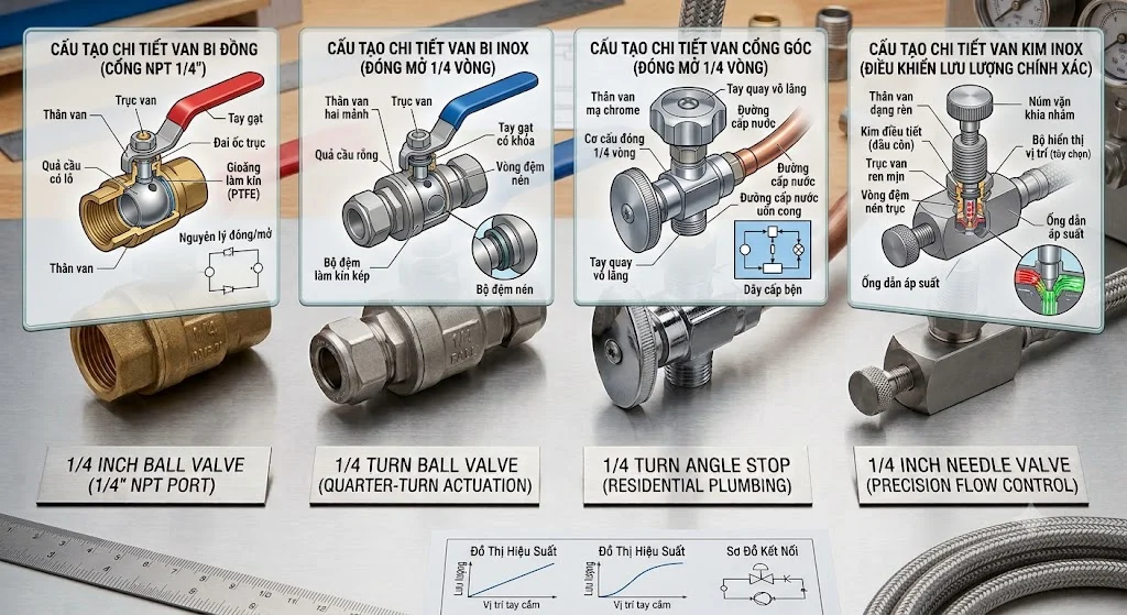 Ứng dụng của 1 4 Valve