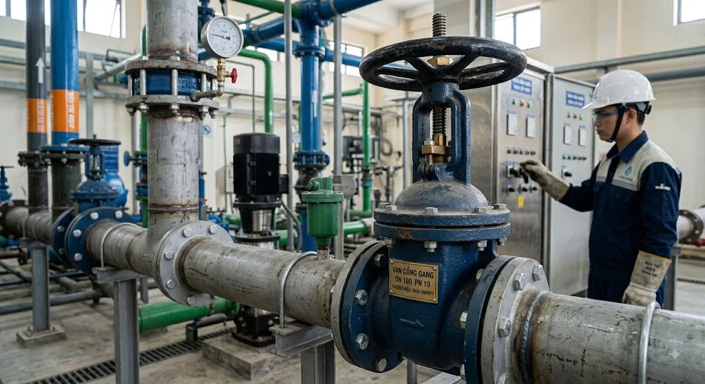 Van cổng DN100 giá bao nhiêu?