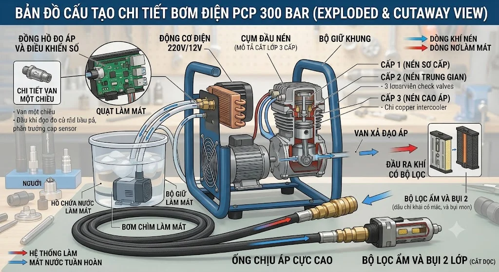 Nguyên lý hoạt động của bơm điện PCP