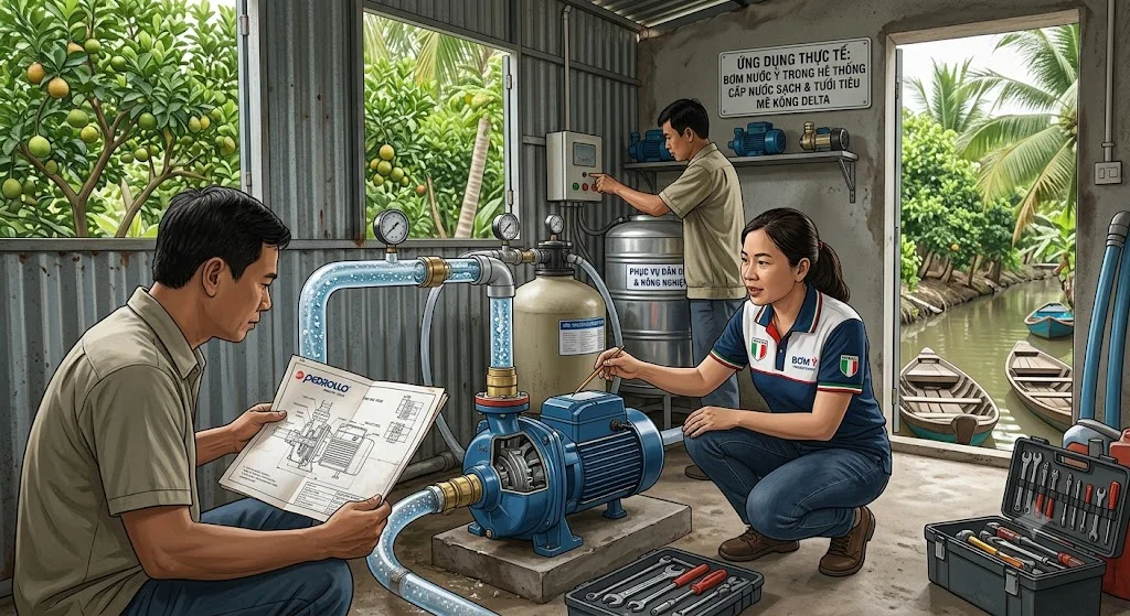 Ưu điểm của bơm nước Ý