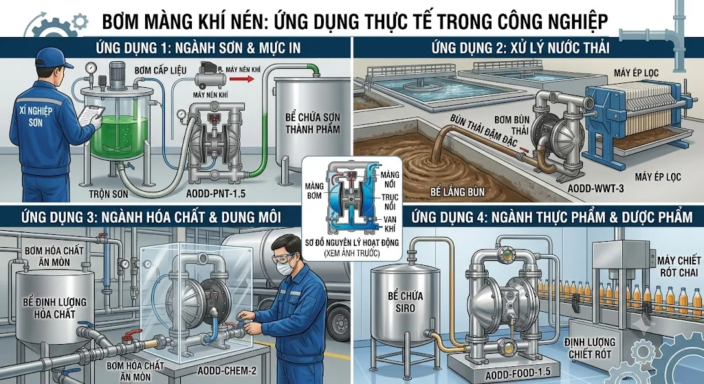 Nhược điểm của bơm nước dùng khí nén