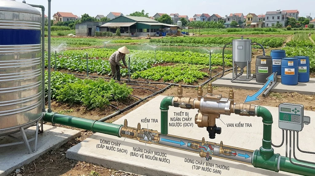 Các loại Backflow Prevention Device phổ biến