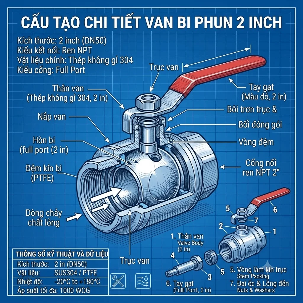 Các loại Ball Valve 2 In phổ biến