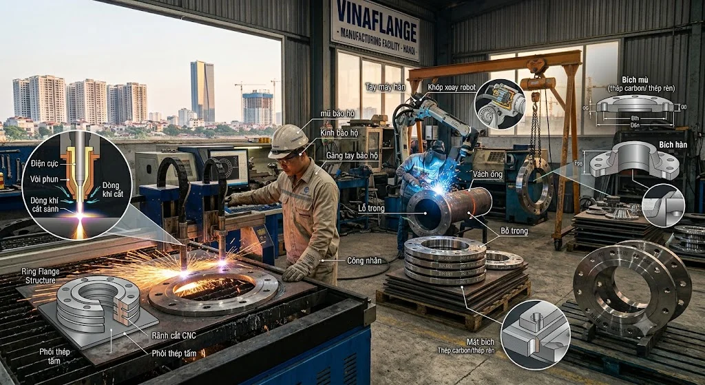 Bảng giá mặt bích thép tham khảo
