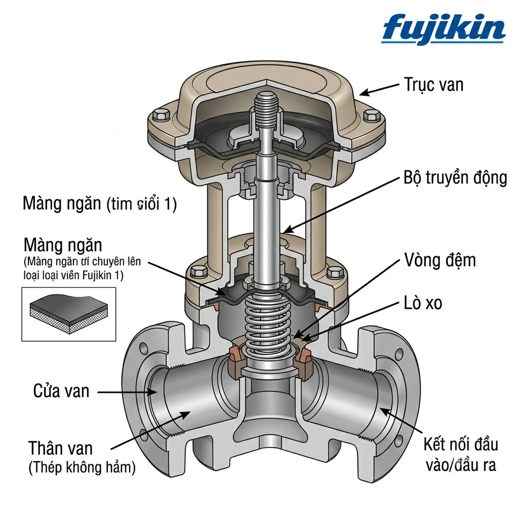 Các dòng Fujikin Valves phổ biến