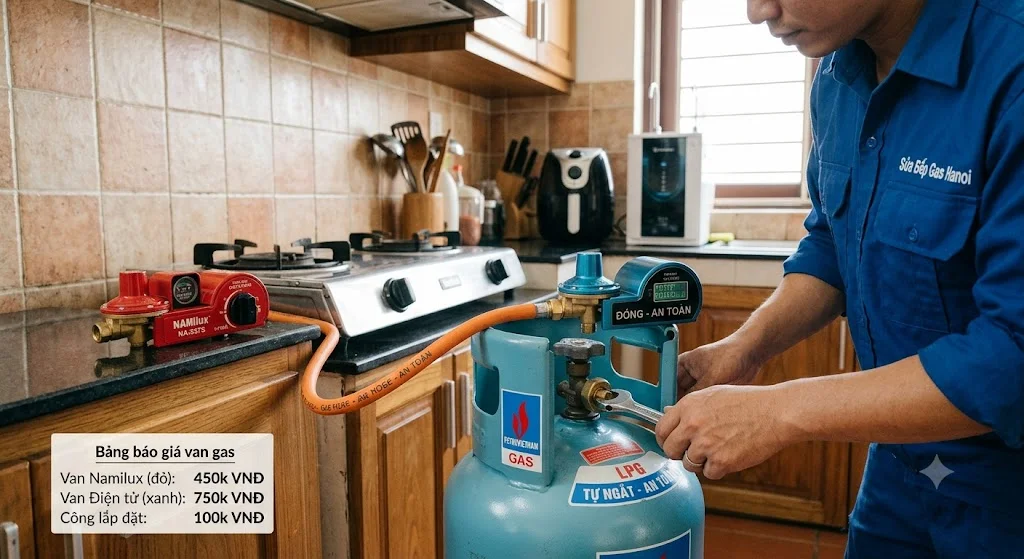Những yếu tố ảnh hưởng đến Giá van gas tự ngắt