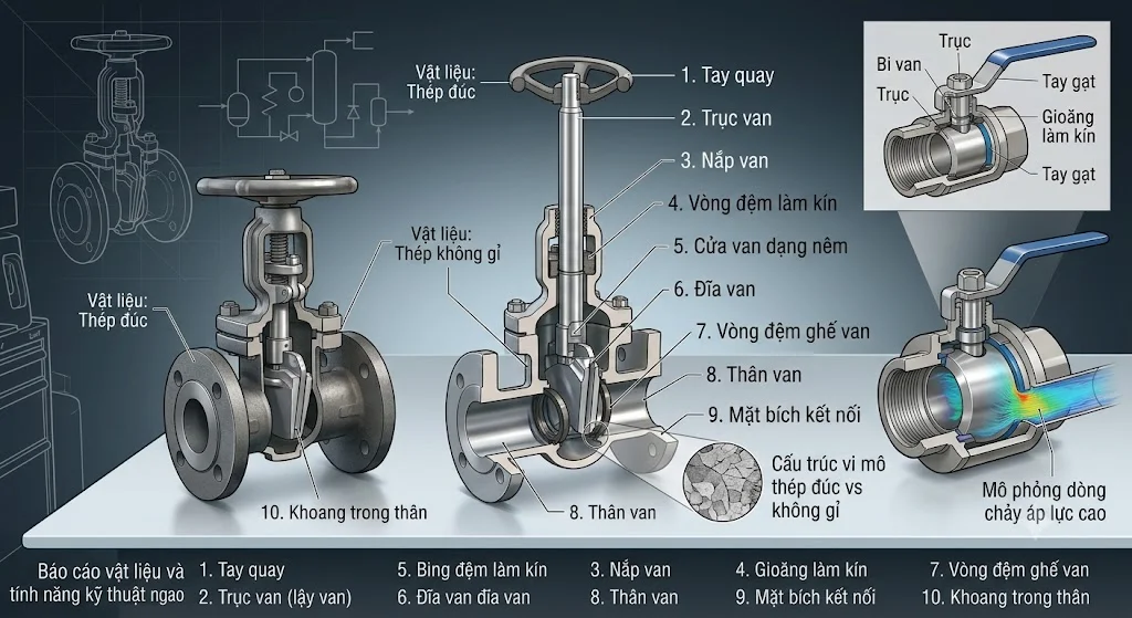 Ưu điểm của van thép