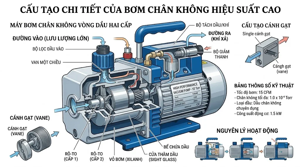 Các loại High Performance Vacuum Pump phổ biến