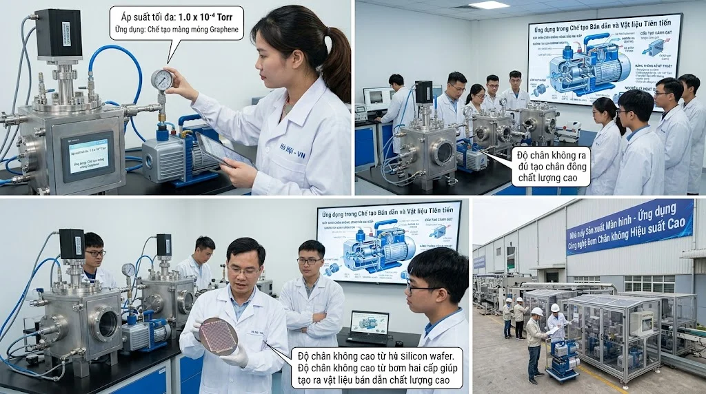 High Performance Vacuum Pump được sử dụng ở đâu?