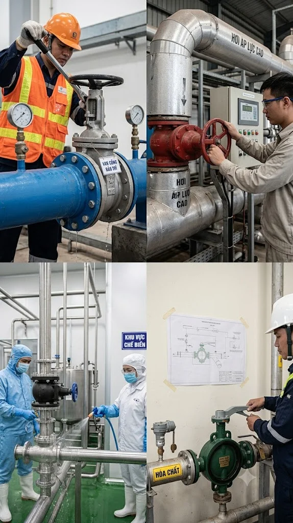 Các loại Industrial Valves phổ biến
