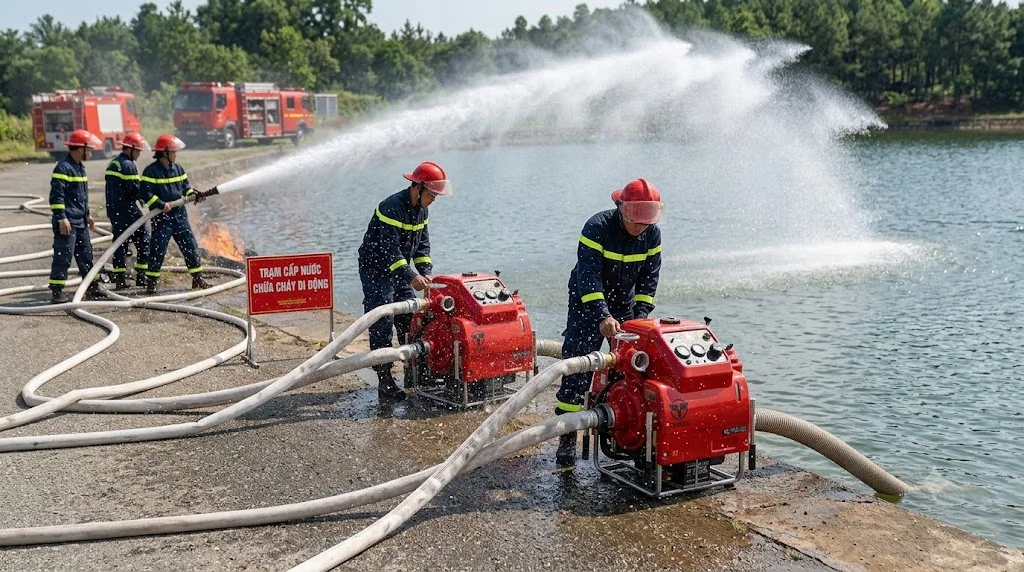 Ứng dụng của máy bơm chữa cháy Tohatsu