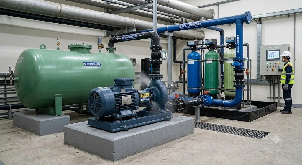 Máy bơm nước Teco 3 HP dùng cho những hệ thống nào?