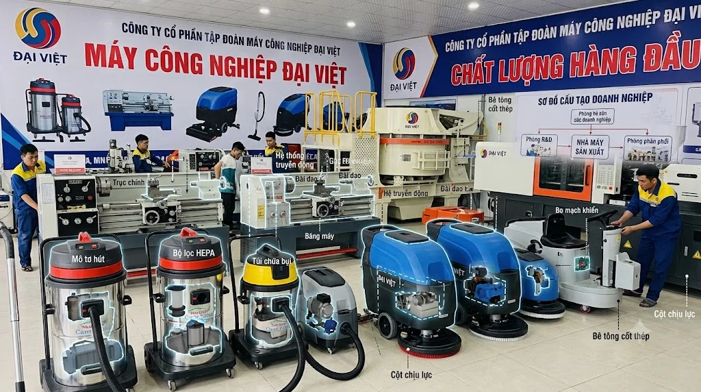 Ứng dụng của máy công nghiệp Đại Việt