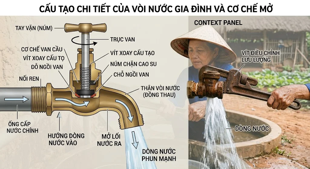 Các loại van nước thường gặp khi cần mở khóa