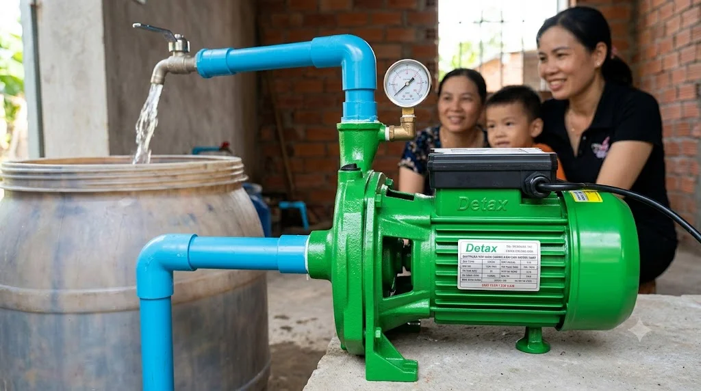 Máy bơm Detax dùng để làm gì?