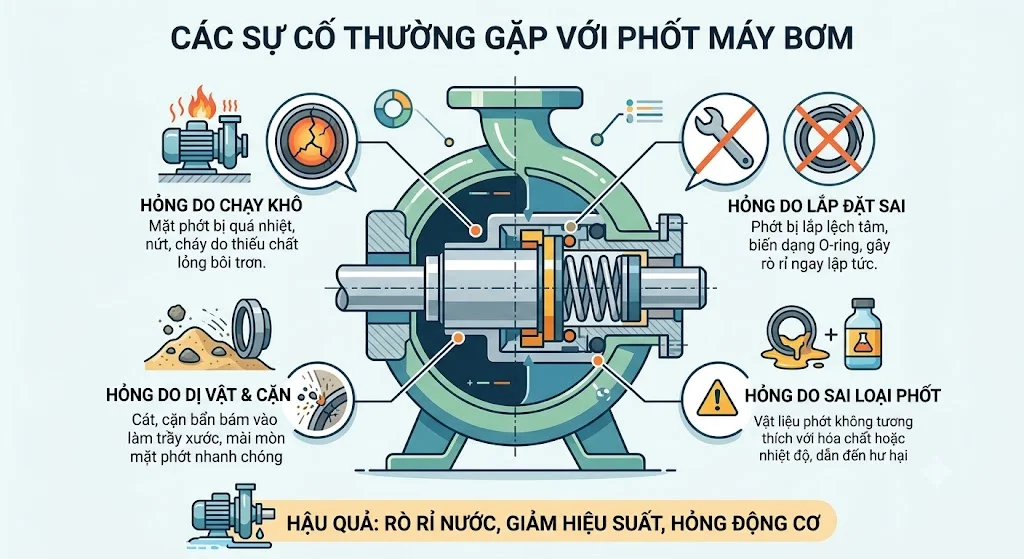 Phốt máy bơm có tác dụng gì?