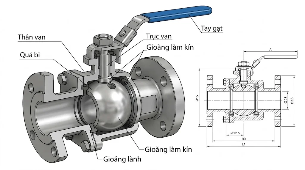 Các loại Stainless Steel Valve phổ biến