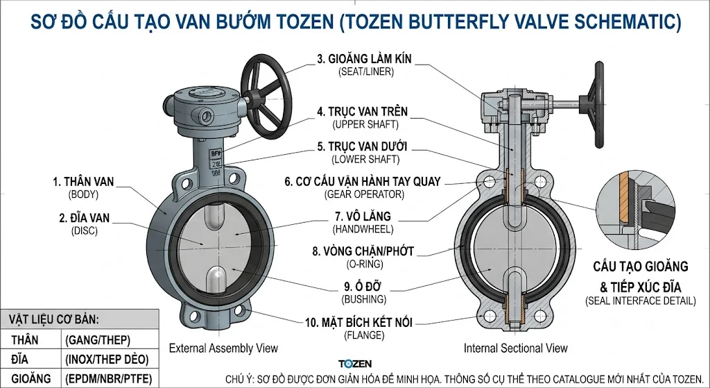 Ưu điểm của van Tozens