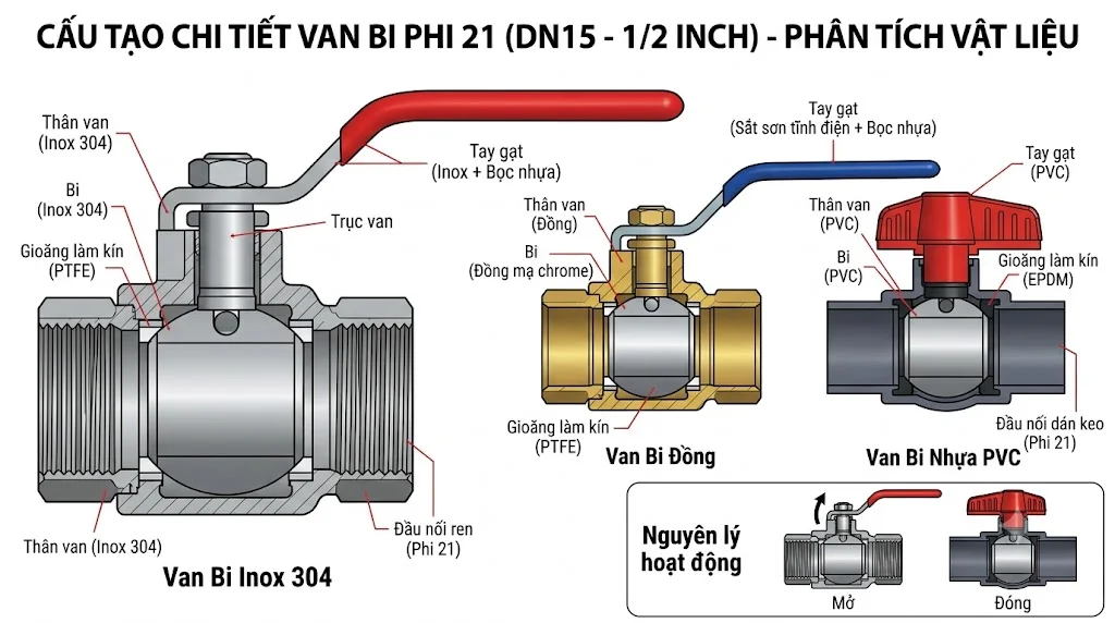 Nguyên lý hoạt động của Van ống nước 21