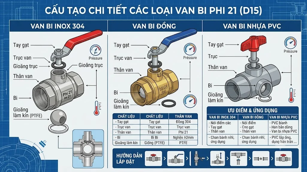 Ưu điểm của Van ống nước 21