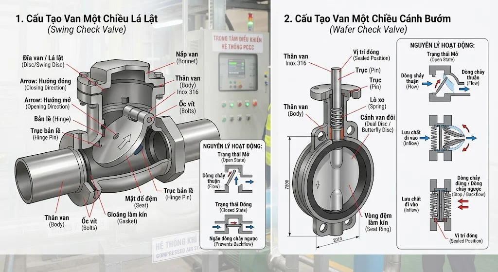 Cấu tạo của valve 1 inch