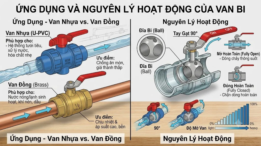 Các loại Van bi 34 phổ biến