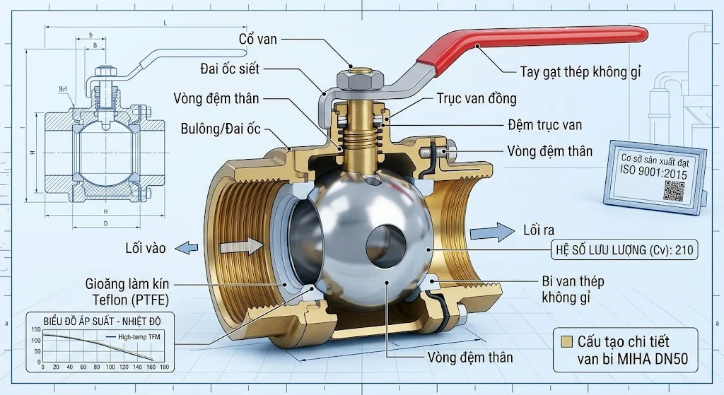 Ưu điểm của Van bi MIHA