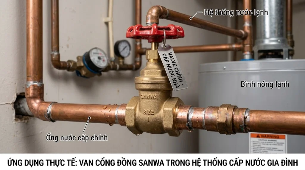 Các kích thước Van cổng đồng phổ biến