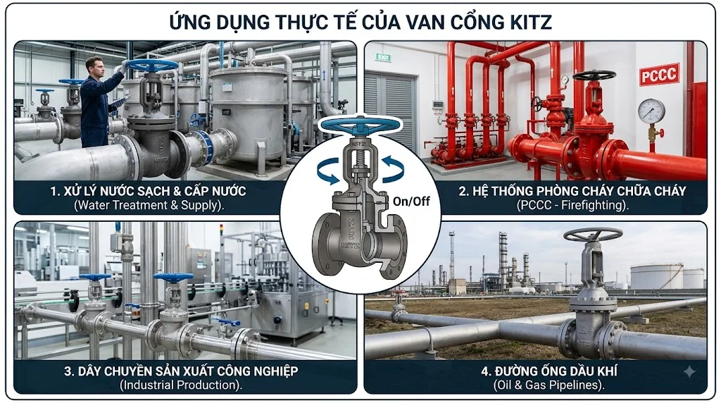 Các loại Van cổng KITZ phổ biến