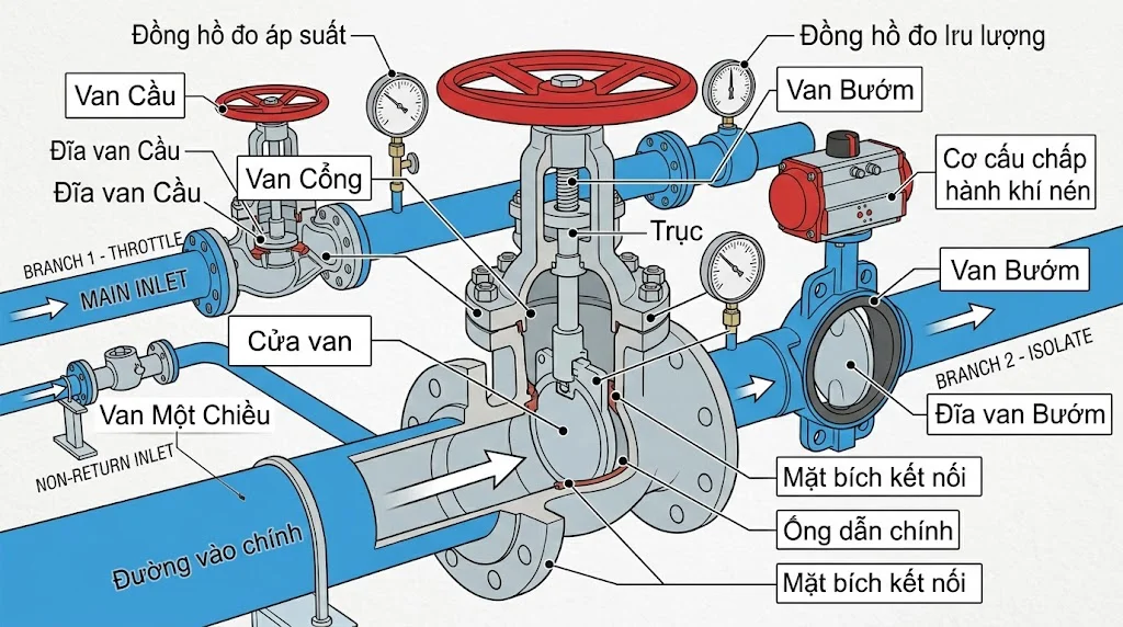 Các loại Van cửa phổ biến