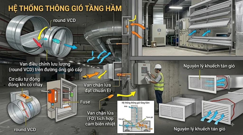 Nguyên lý hoạt động của Van cửa gió