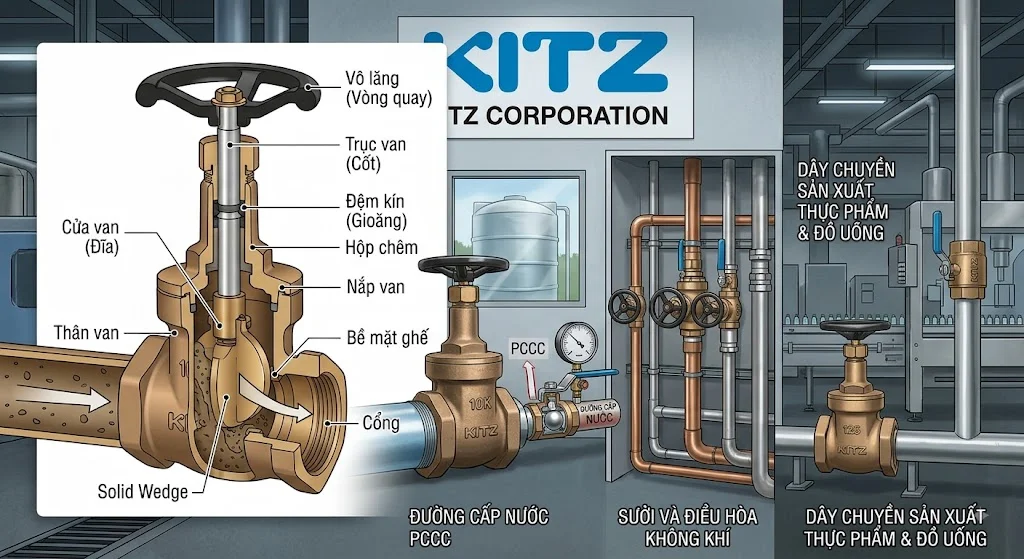 Các loại Van cửa KITZ phổ biến