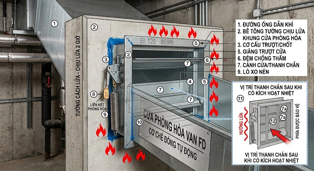 Cấu tạo của Van FD