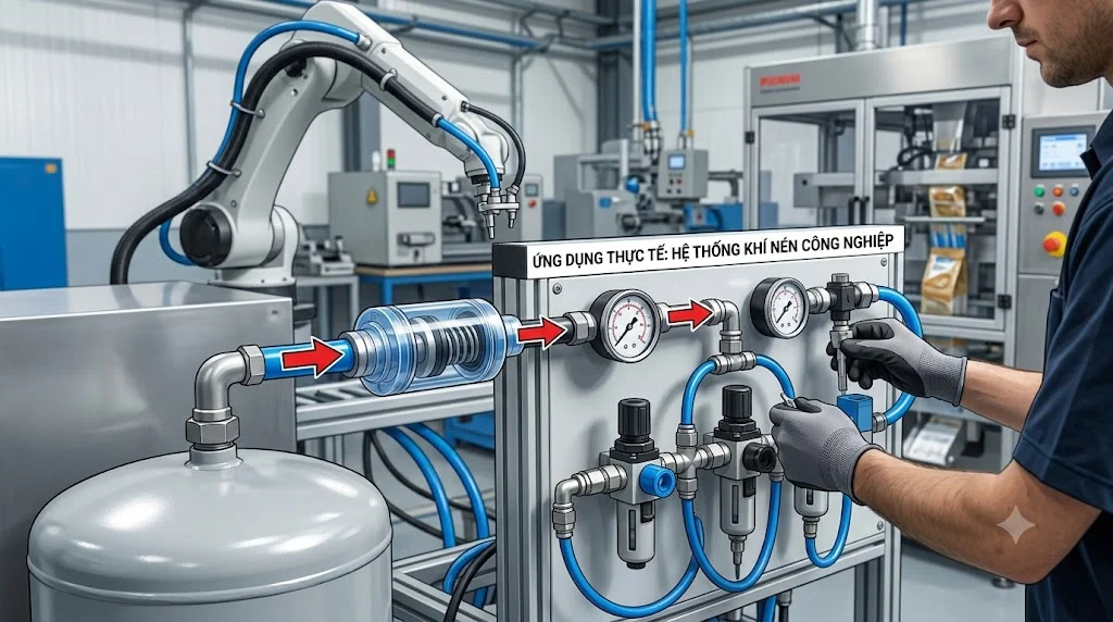 Các loại Van một chiều khí nén phổ biến