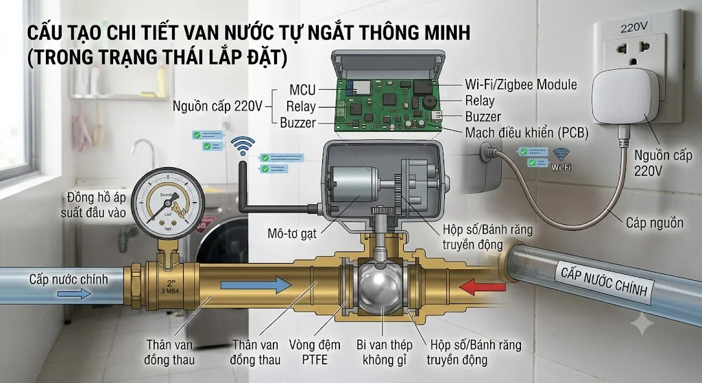 Ưu điểm của Van nước tự ngắt thông minh