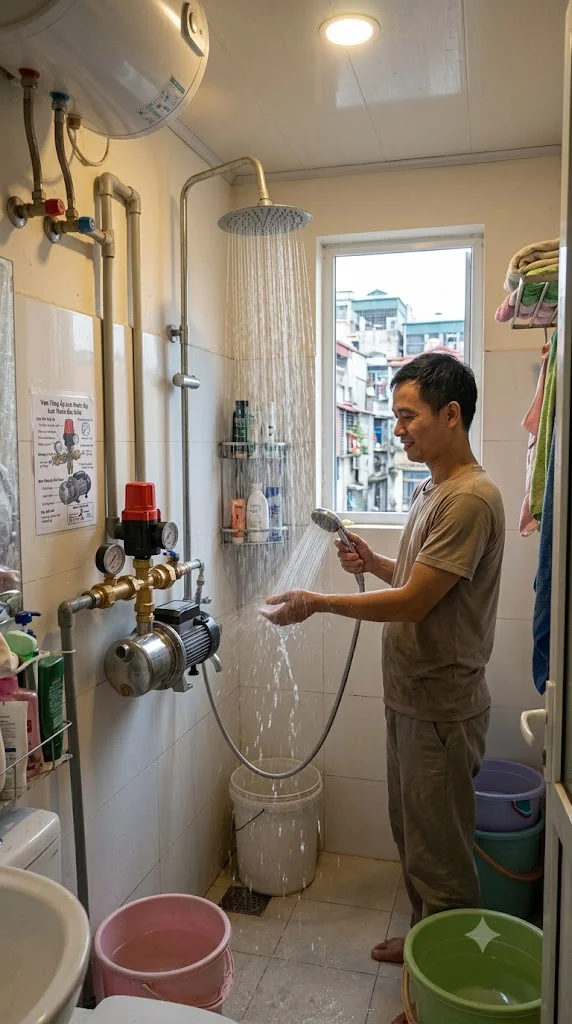 Nguyên lý hoạt động của Van tăng áp lực nước 