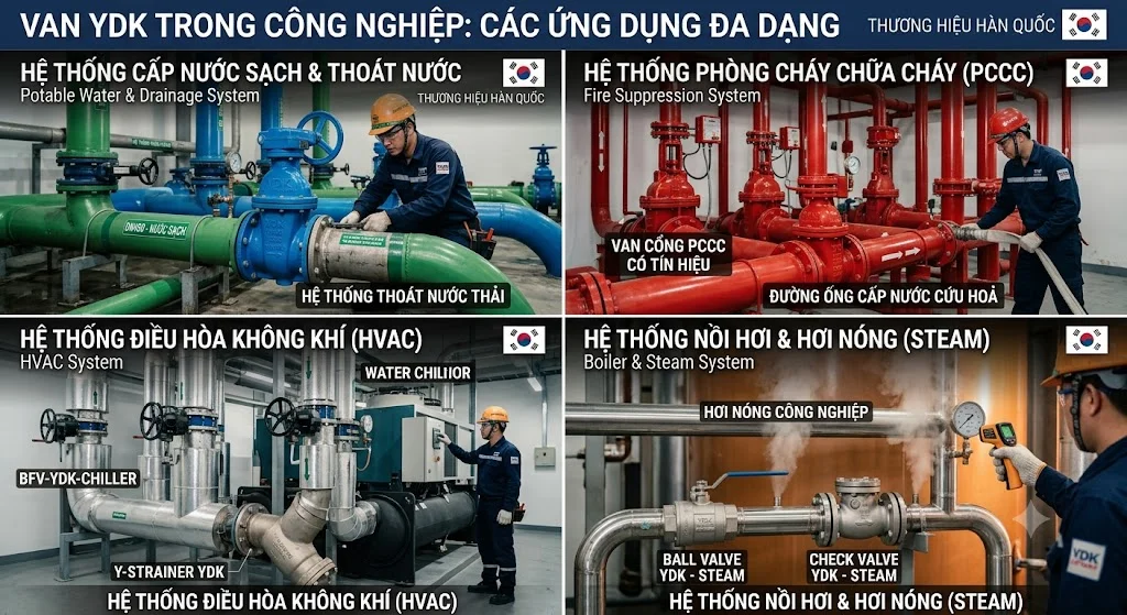 Ứng dụng của Van YDK
