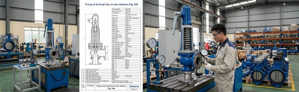 Thông số kỹ thuật của Van Zetkama