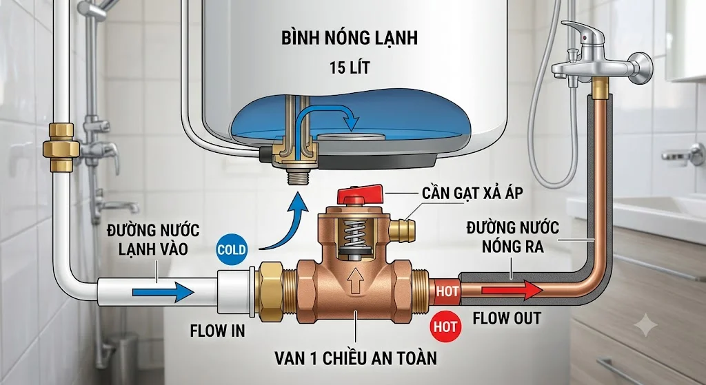 Van 1 chiều nóng lạnh là gì?