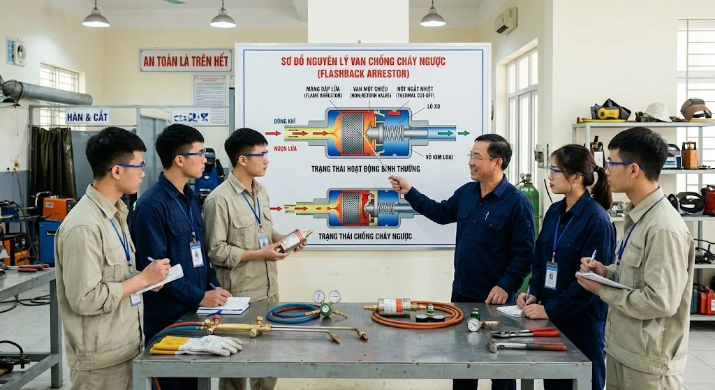 Van chống cháy ngược là gì?