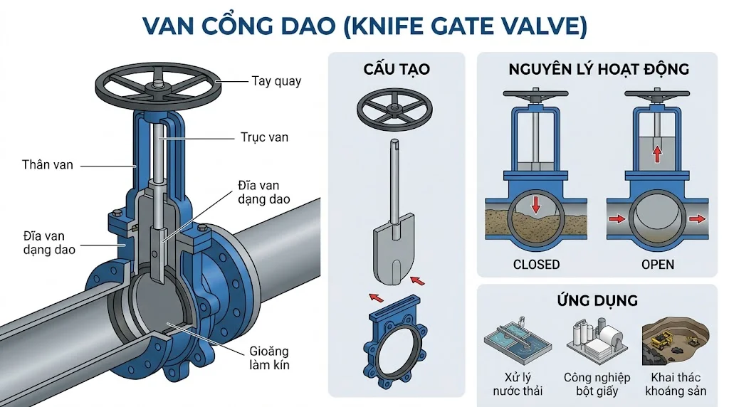 Van cổng dao là gì?