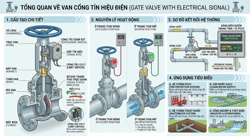 Van cổng tín hiệu điện có phải van điện điều khiển không?