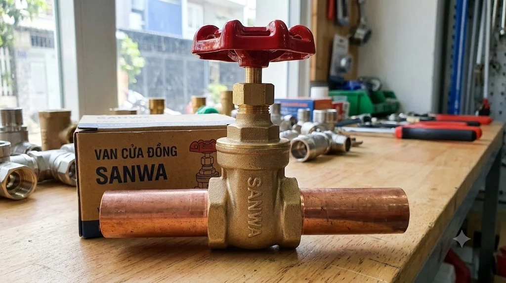 Cấu tạo Van cửa đồng Sanwa
