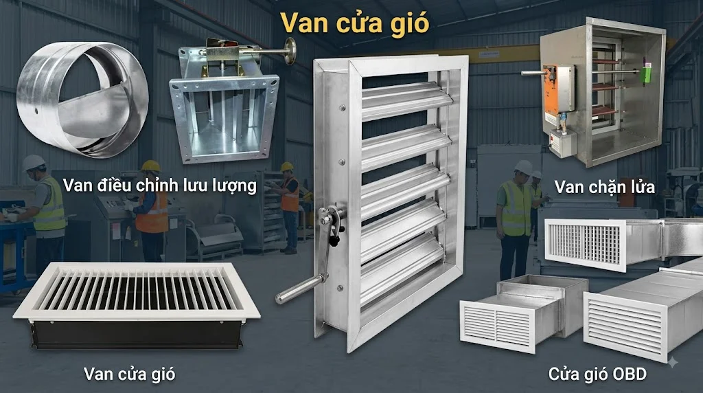 Van cửa gió có tác dụng gì?
